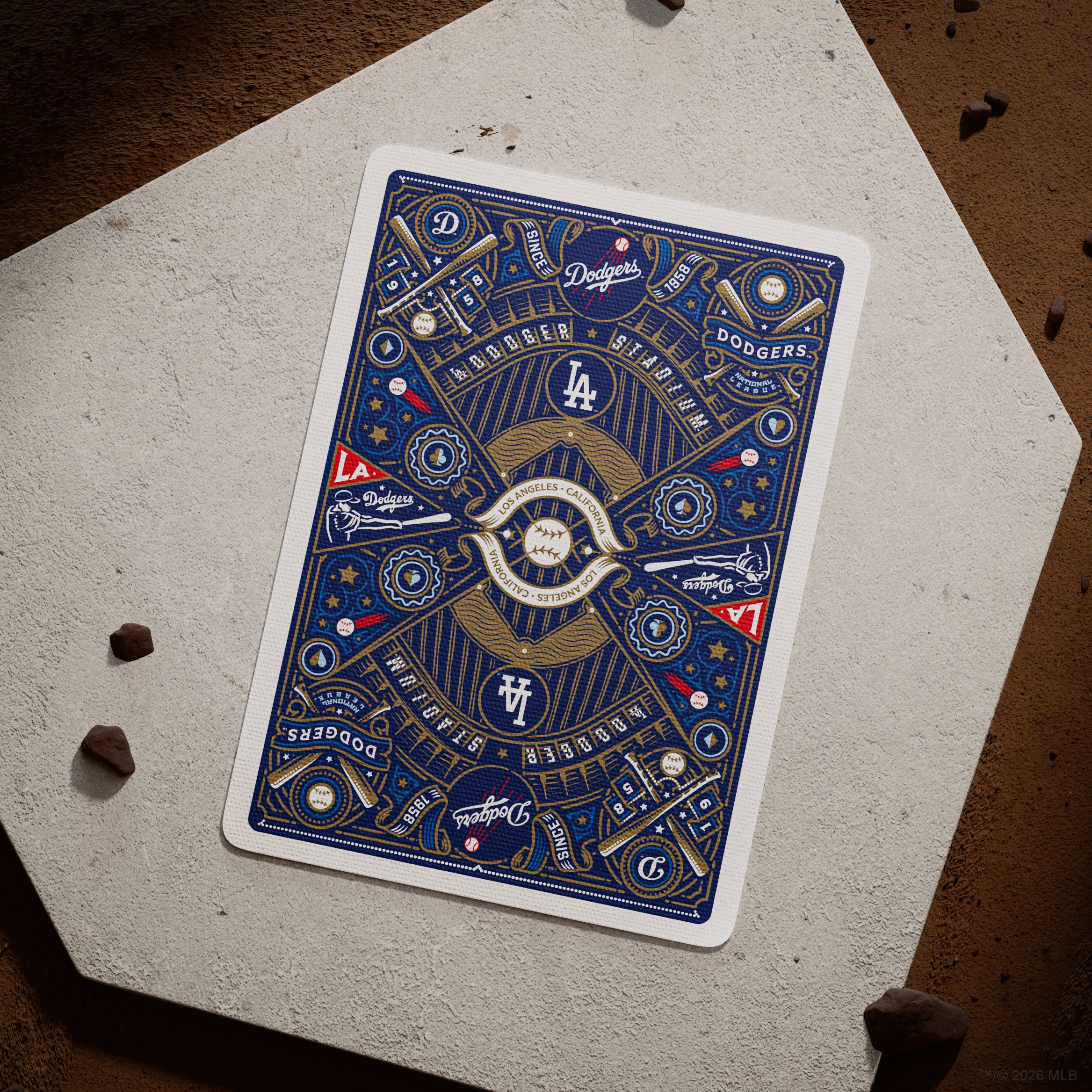 LAドジャース スケッチカード Los Angeles Dodgers Playing Cards | theory11