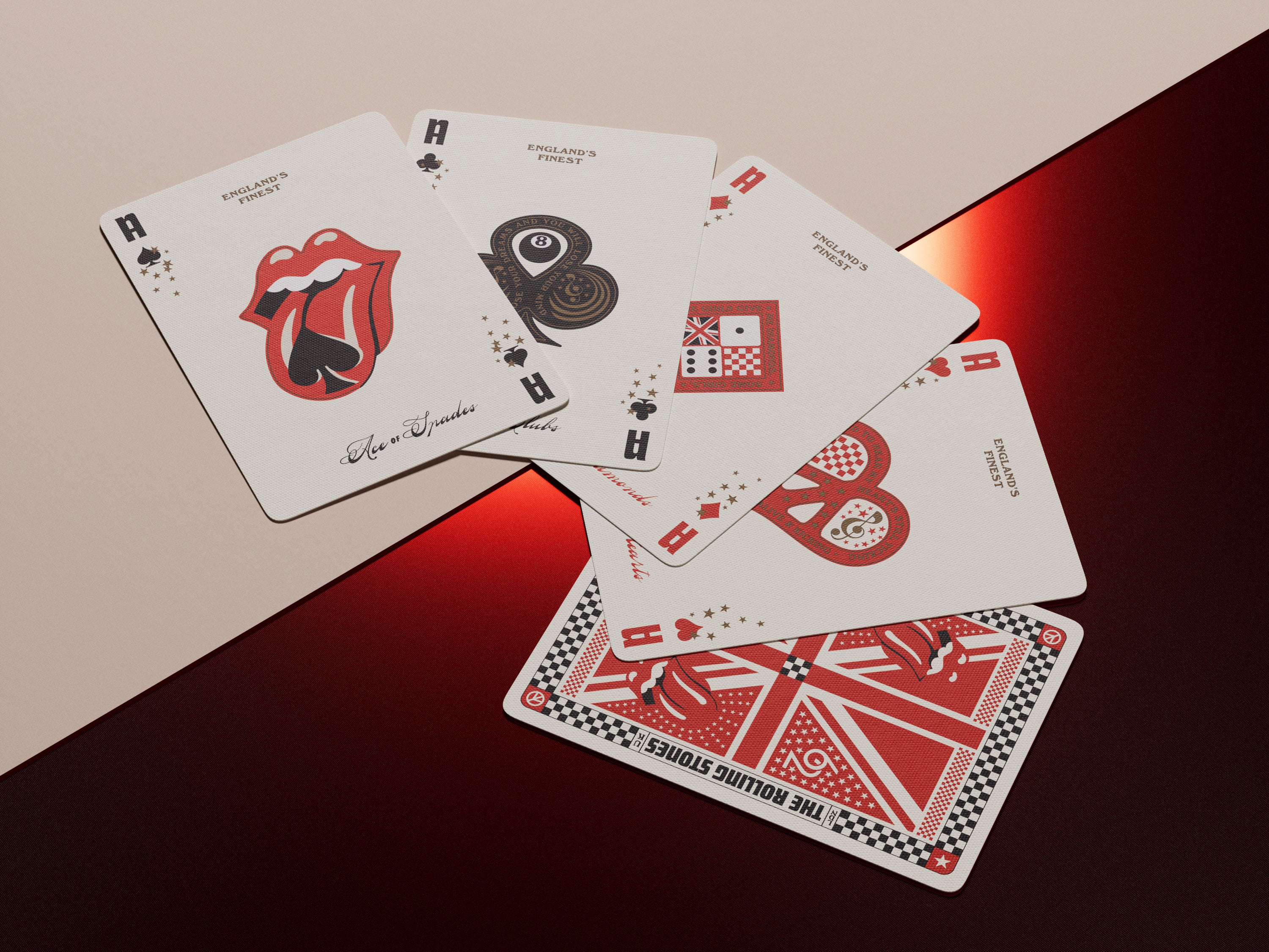 Rolling Stones Playing Cards