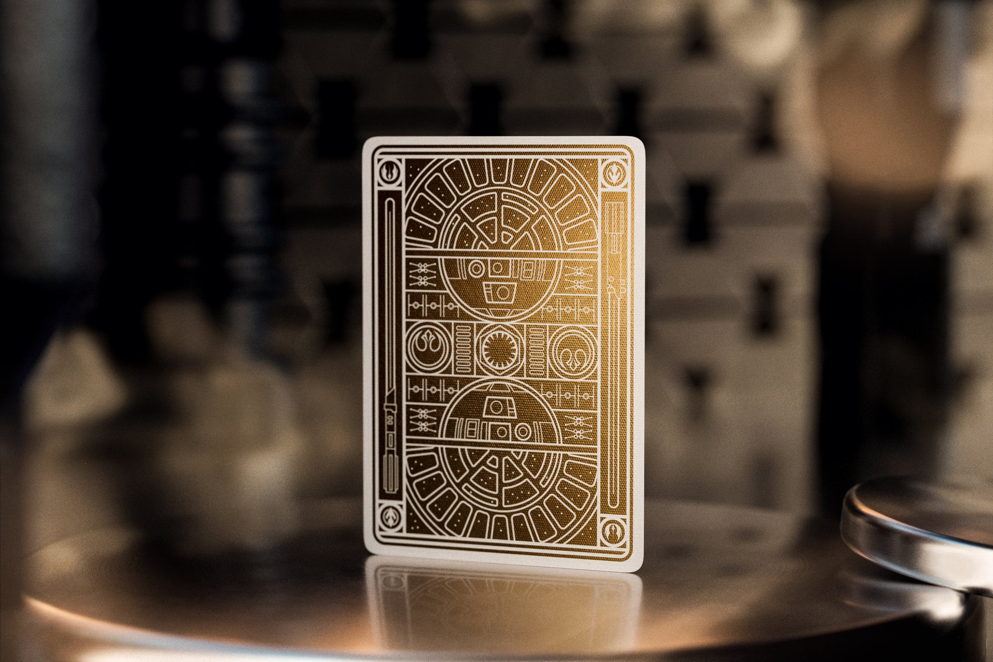 star wars holographic playing cards Star Wars Gold Edition Playing Cards