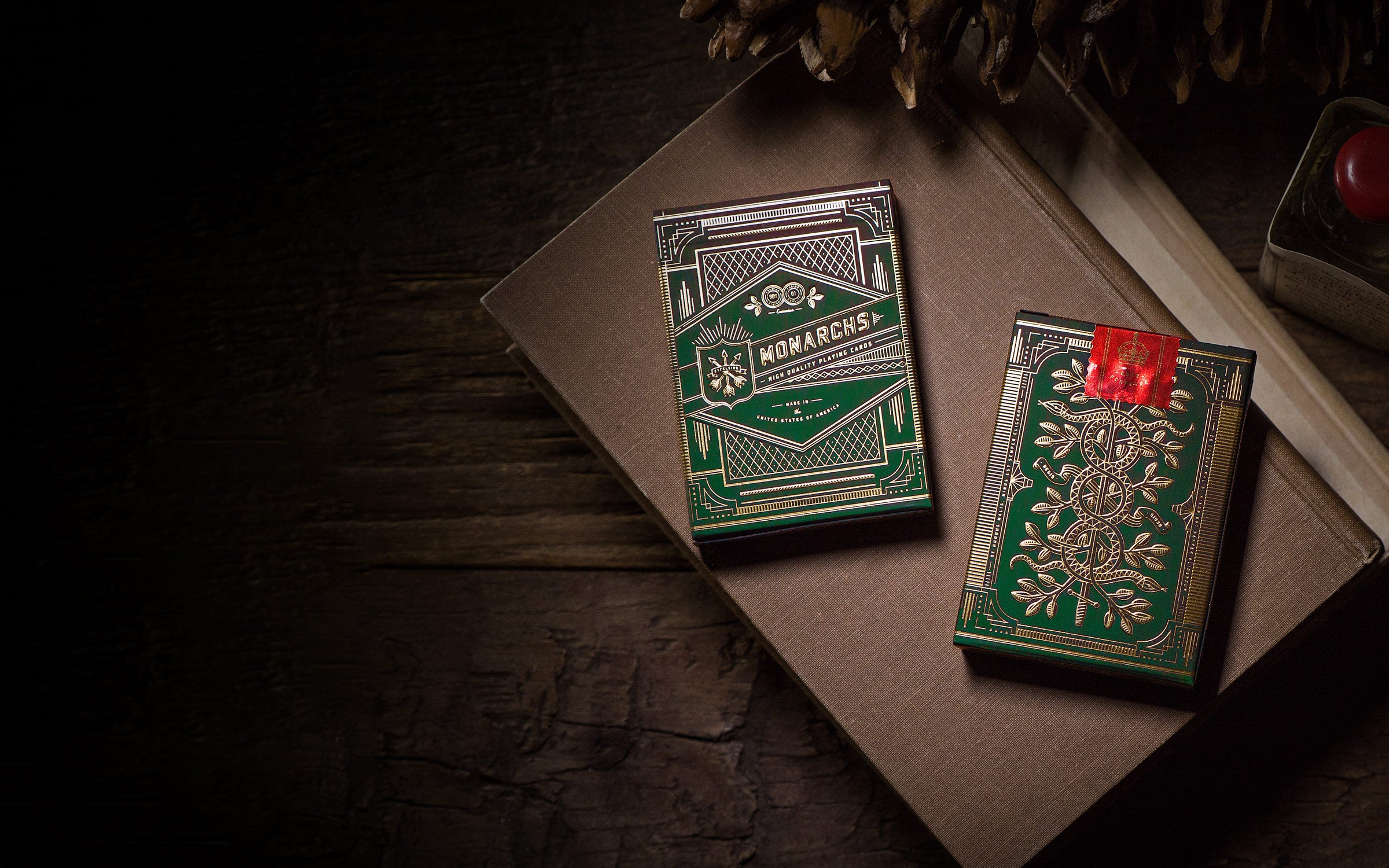 Green Monarch Playing Cards | theory11