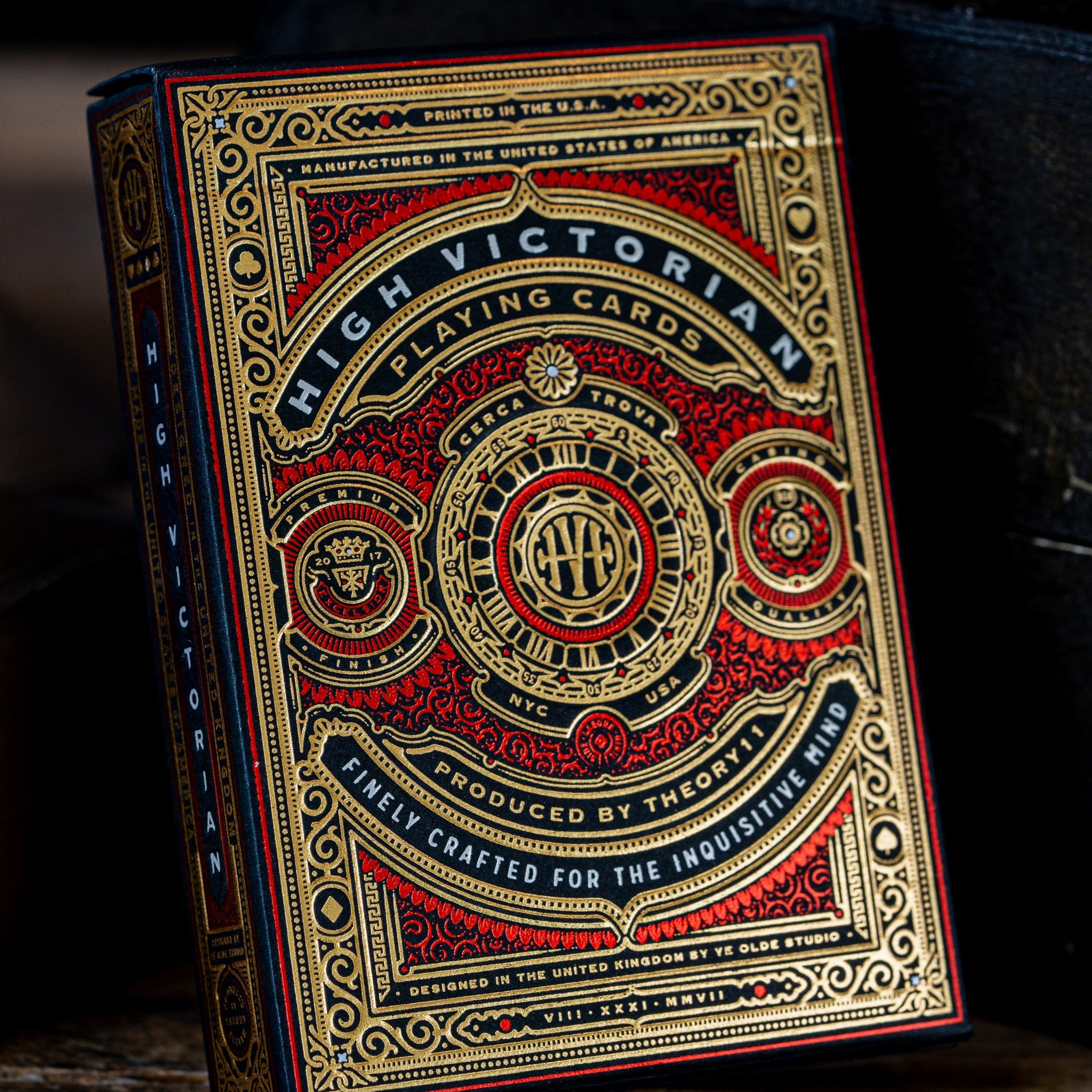 High Victorian Red Playing Cards