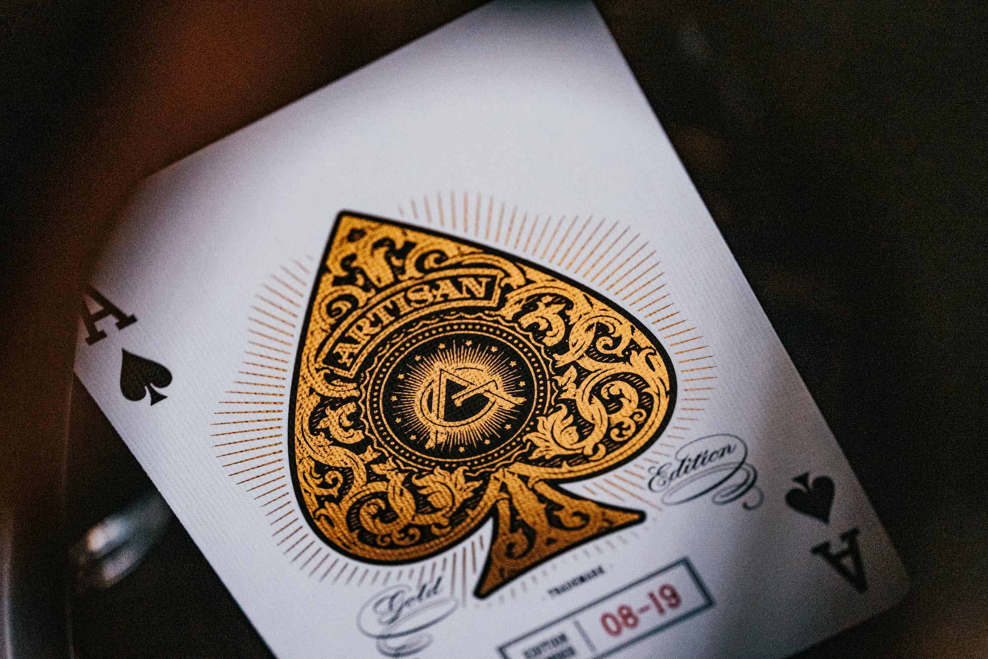 ace authentic limited edition playing cards Artisan Gold Edition