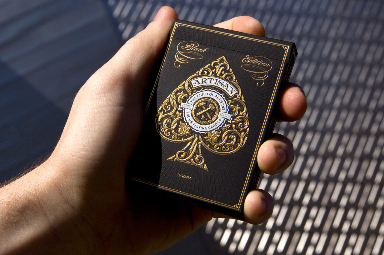 Artisan Playing Cards: Black & Gold Luxury Card Deck | theory11